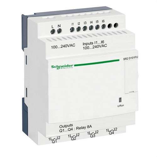 Programovateľné relé ZELIO 100-240V V/V-10 LADDER s referenciou SR2D101FU od značky SCHNEIDER ELECTRIC