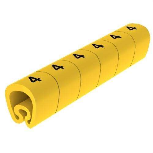 Predrezané žlté značkovače Ø18 PVC plastifikované s referenciou 1813-4 od značky UNEX