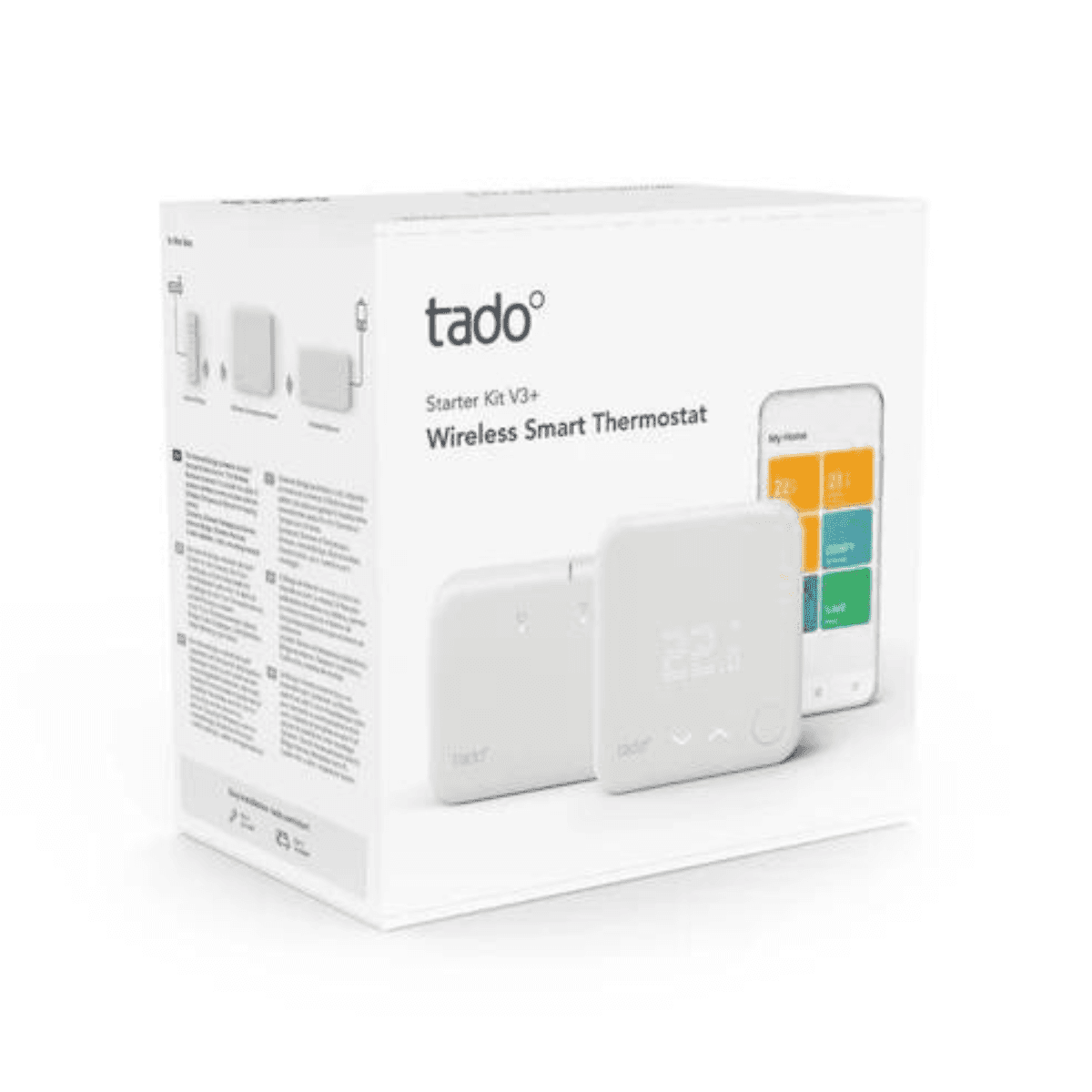 Štartovacia súprava inteligentného bezdrôtového termostatu TADOº V3+ s WiFi a aplikáciou s referenciou ST KIT W V3 + od značky TADOº