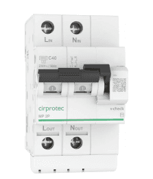 Trvalý prepäťový ochranný prístroj Cirprotec V-CHECK MINI 4P 10 A s referenciou 79706111 od značky CIRPROTEC