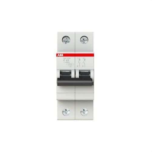 Magnetotermický SH202-C63 2P 63A Krivka C Krivka C 6kA s referenciou 2CDS212001R0634 od značky ABB