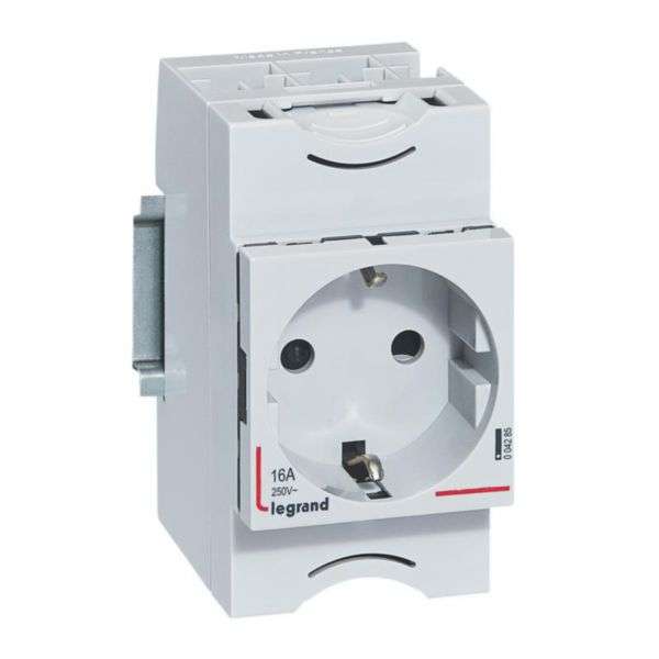 Zásuvka - 10/16A - 250V~ - 2P+T - s krytkou s referenciou 004285 od značky LEGRAND