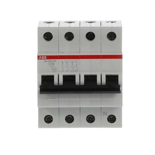 Magnetotermický SH203-C16NA 3P+N 16A Krivka C Krivka C 6kA s referenciou 2CDS213103R0164 od značky ABB