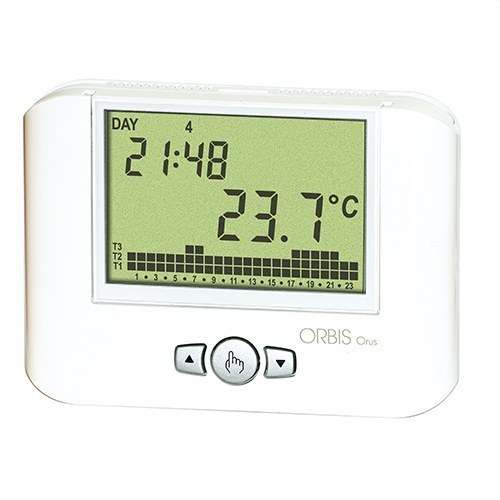Termostat s časovačom s akčným členom Orbis ORUS RF s referenciou OB325100 od značky ORBIS