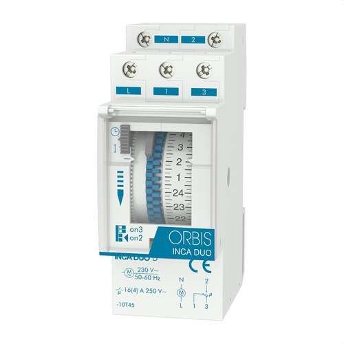 Analógový časový spínač INCA DUO D 230V s referenciou OB330132 od značky ORBIS