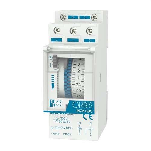 Analógový časový spínač Obris INCA DUO QRD 230 V s referenciou OB330232 od značky ORBIS