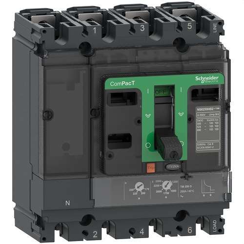Automatický istič ComPacT NSX160F 36kA AC 4P4R 125A TMD s referenciou C16F4TM125 od značky SCHNEIDER ELECTRIC