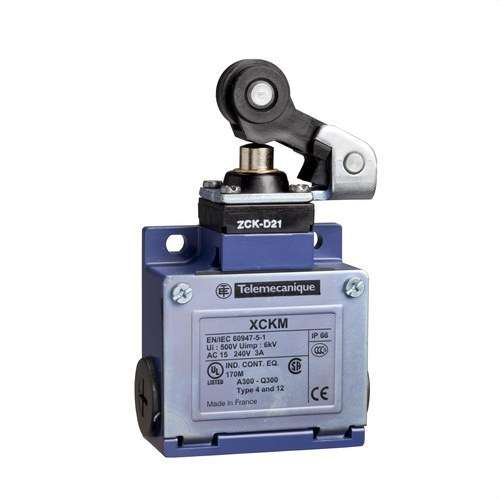 Koncový spínač s piestom Telemecanique Sensors OsiSense XC, DP, NO/NC s referenciou XCKM121 od značky TELEMECANIQUE