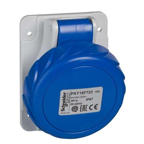 Zásuvka na zapustenie 16A 2P+TT 200-250V IP67 s referenciou PKY16F723 od značky SCHNEIDER ELECTRIC