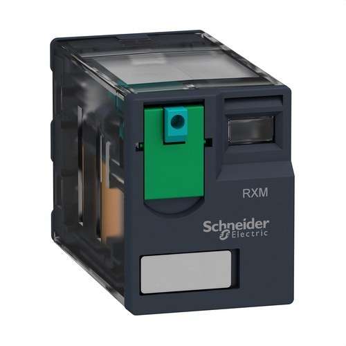 Miniatúrne zástrčkové relé Zelio Relay 6A 4PDT 24 V DC s referenciou RXM4AB1BD od značky SCHNEIDER ELECTRIC