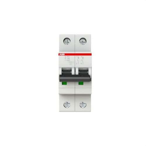 Magnetotermický istič S202-C16 2P 16A Krivka C 6kA s referenciou 2CDS252001R0164 od značky ABB