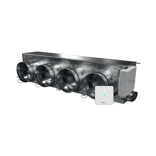 Motorizovaný plenum Airzone Easyzone 25 Wi-Fi Slim + VMC AZC25DAIST07M4 pre Daikin – 4 výstupy Ø150 mm (stredná kapacita) s referenciou AZC25DAIST07M4 od značky AIRZONE