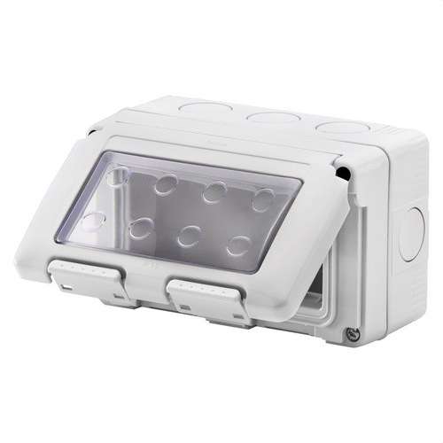 Povrchová krabica pre mechanizmy SYSTEM 4 moduly IP55 s referenciou GW27044 od značky GEWISS