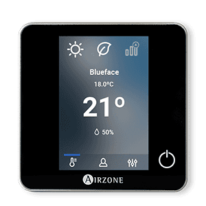 Žični termostat Airzone Blueface Zero črn s referenciou AZCE6BLUEZEROCN od značky AIRZONE