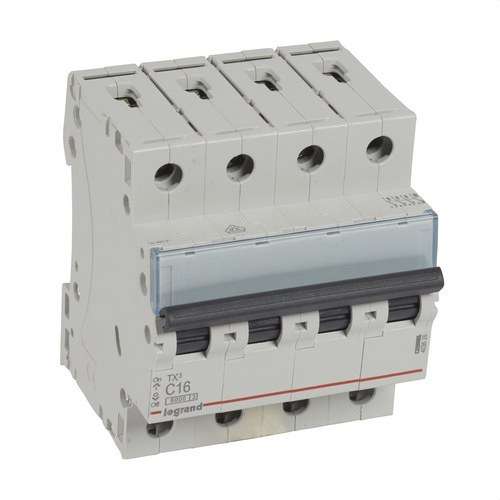 Magnetotermický TX3 4P 16A Krivka C Krivka C 6kA s referenciou 403626 od značky LEGRAND