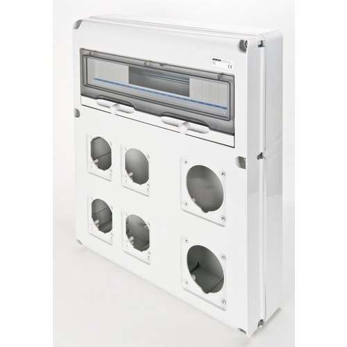 Rám Q-DIN20 2BA.63A + 4BA.16/32A IP65 s referenciou GW68021N od značky GEWISS