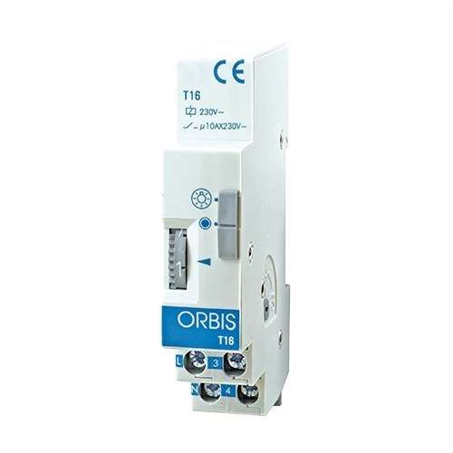 Modulárny hodinový mechanizmus T-16 230V RAIL DIN 45 sekúnd až 7 minút s referenciou OB060131 od značky ORBIS