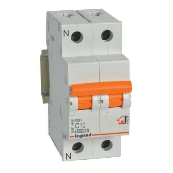 Magnetotermický RX³ - 1P+N - 230V~ - 10A - krivka C s referenciou 419925 od značky LEGRAND