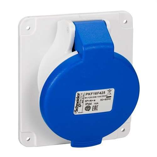 Zásuvka na zapustenie so sklonom 16A 2P+TT 200-250V IP44 s referenciou PKF16F425 od značky SCHNEIDER ELECTRIC