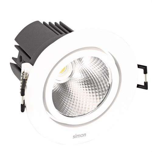 LED Downlight 703.23 Nastaviteľný Okrúhly 3000K WIDE FLOOD biely s referenciou 70323030-483 od značky SIMON