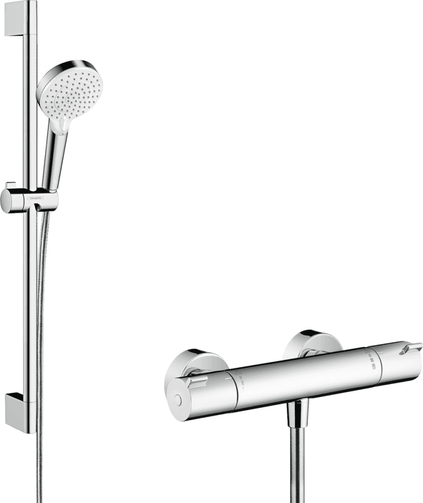 Súprava sprchy Hansgrohe Vario s termostatom Ecostat 1001 CL a tyčou 65 cm s referenciou 27812400 od značky HANSGROHE