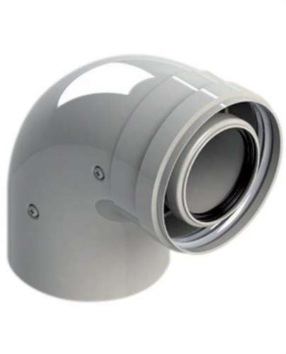 Koleno komína priemer 80/125mm 90º samec-samica PP/Lakovaná oceľ s referenciou 8125-90MHP15 od značky FIG