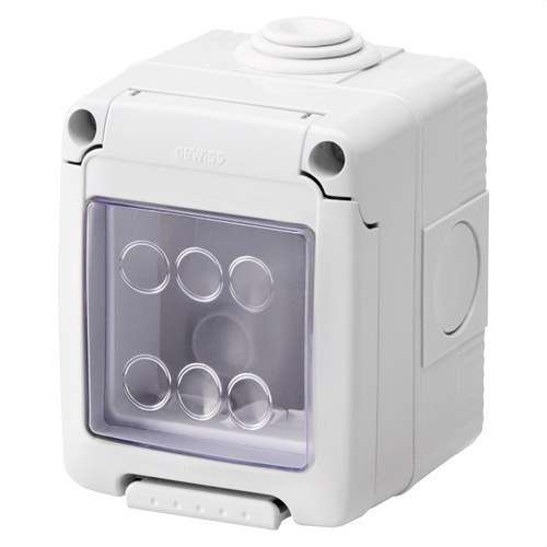 Povrchová krabica pre mechanizmy SYSTEM 2 moduly IP55 s referenciou GW27042 od značky GEWISS