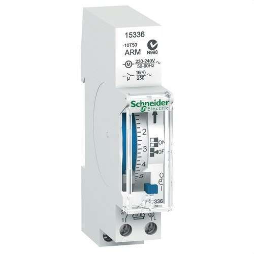 Analógový denný časový spínač Acti9 IH 1 Modul CRM 1 Kanál 16A s referenciou 15336 od značky SCHNEIDER ELECTRIC