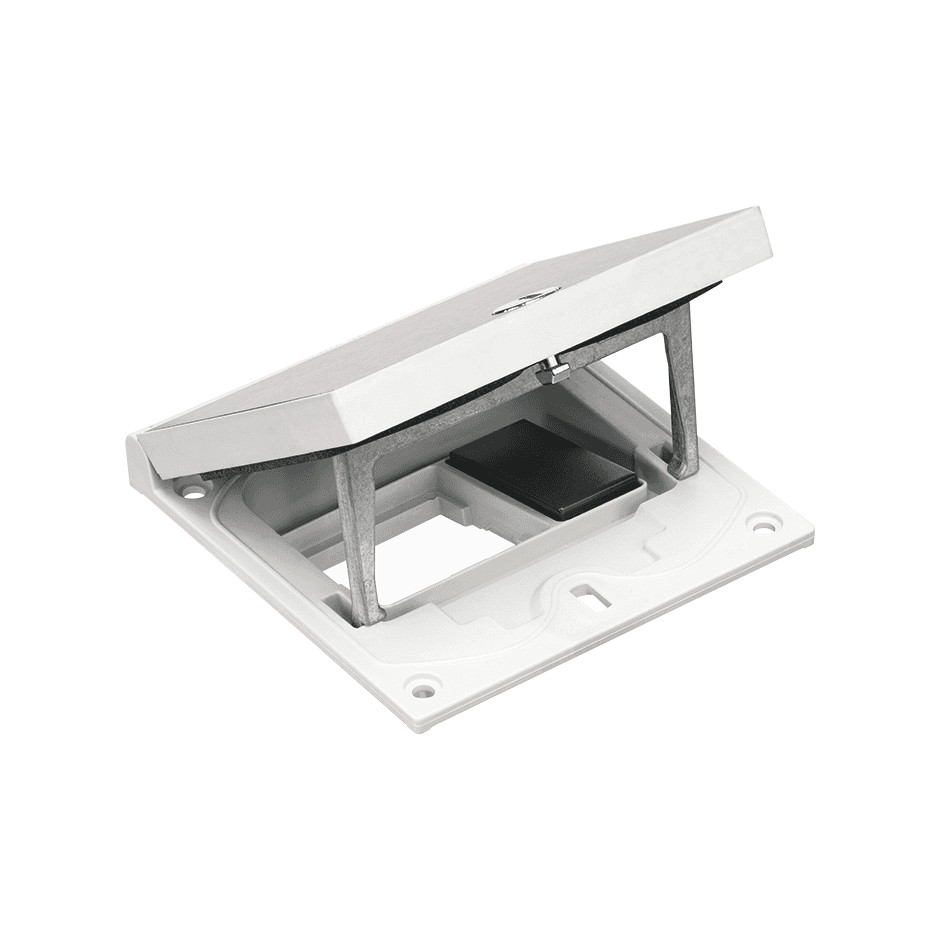 Rámik s manuálnym uzáverom a krytom pre mechanizmy s priestorom pre funkciu K45 pre 45x45 mm a 22,5x45 mm s referenciou KFH100/72 od značky SIMON
