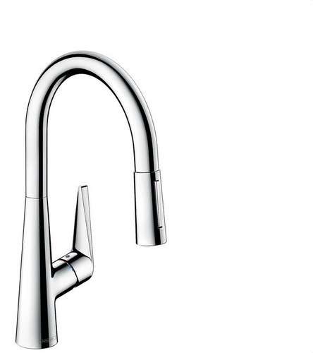 Kuchynská batéria s jednou pákou a výsuvným výtokom Talis M51 2Jet chróm s referenciou 72813000 od značky HANSGROHE