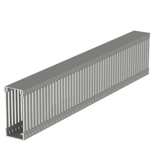 Sivý káblový žľab U23X 100x43mm - Kanál 2 metre s referenciou 100.40.77 od značky UNEX