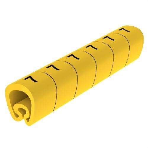 Predrezané žlté značkovače Ø18 PVC plastifikované s referenciou 1813-7 od značky UNEX
