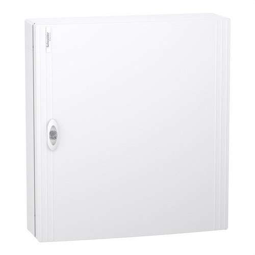 Modularna površinska omarica z belimi vrati 3 vrstice 24 modulov PrismaSeT XS s referenciou LVSXL324 od značky SCHNEIDER ELECTRIC