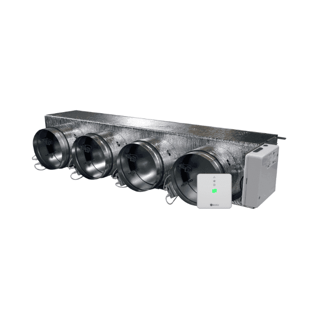 Motorizovaný plenum Airzone Easyzone 25 Wi-Fi Medium AZC25DAIBS07M4 pre Daikin – 4 výstupy Ø200 mm (stredná kapacita) s referenciou AZC25DAIBS07M4 od značky AIRZONE