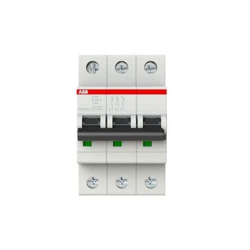 Magnetotermický spínač S203-K25 3P 25A Krivka K 10kA s referenciou 2CDS253001R0517 od značky ABB