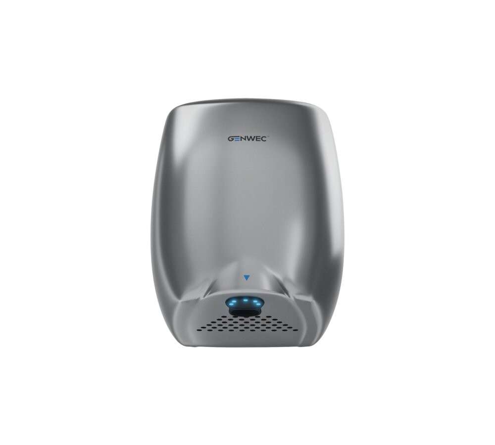 Elektronický senzorový sušič rúk E-flow strieborný hliník 220-240V s referenciou GW01 12 02 04 od značky GENWEC