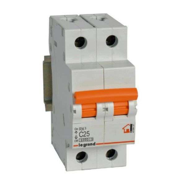 Magnetotermický istič RX³ - 2P - 230/400V~ - 25A - krivka C s referenciou 419937 od značky LEGRAND