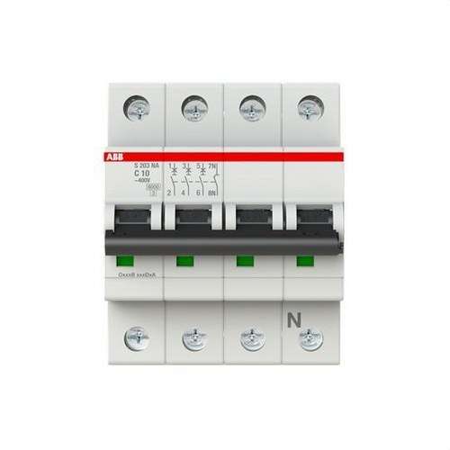 Istič S203-C10NA 3P+N 10A Krivka C 10kA s referenciou 2CDS253103R0104 od značky ABB