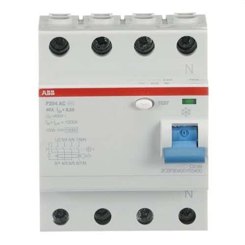 Diferenciál 4P 40A Trieda AC 300mA s referenciou 2CSF204001R3400 od značky ABB
