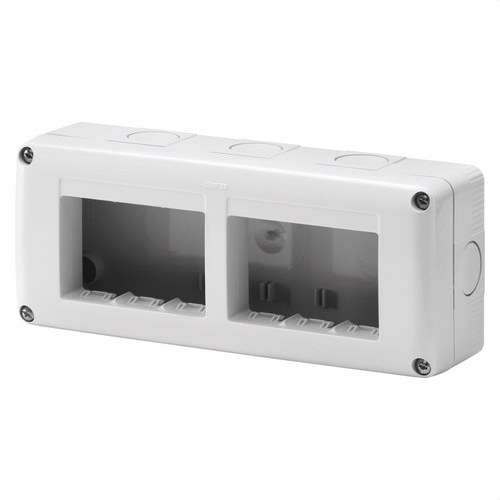 Površinska škatla za mehanizme SYSTEM 6 modulov IP40 s referenciou GW27005 od značky GEWISS