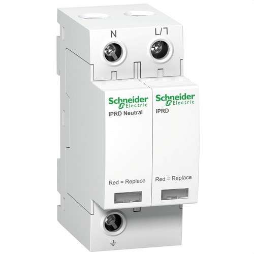 Typ 2 obmedzovač prechodných prepätí Acti9 iPRD20 1P+N 20 kA 350V s referenciou A9L20500 od značky SCHNEIDER ELECTRIC