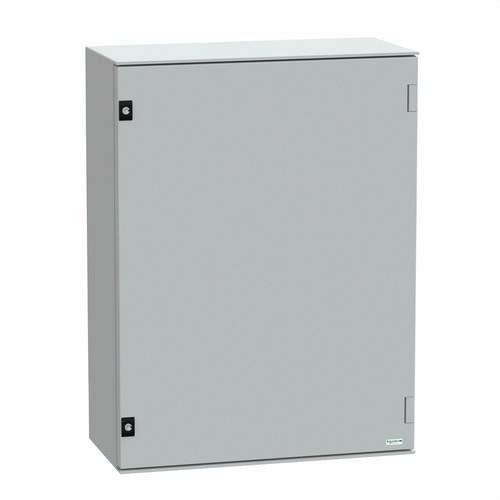 Jekleno stensko ohišje z neprozornimi vrati brez montažne plošče 847x636x300 PanelSeT CRN s referenciou NSYPLM86G od značky SCHNEIDER ELECTRIC