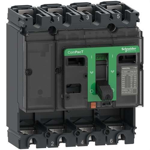 Rezací blok ComPacT NSX250N 50kA AC 4P 250A s referenciou C25N4 od značky SCHNEIDER ELECTRIC