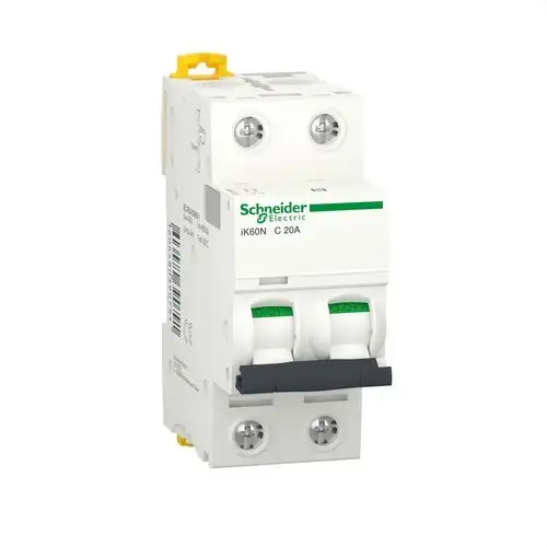 Magnetotermický IK60N 2P 20A Krivka C Krivka C 6kA s referenciou A9K17220 od značky SCHNEIDER ELECTRIC