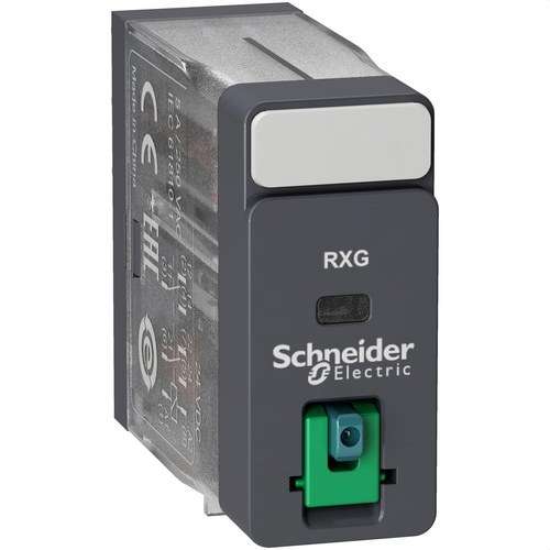 Relé 2 C/O 5A + Testovacie tlačidlo 24V DC s referenciou RXG21BD od značky SCHNEIDER ELECTRIC