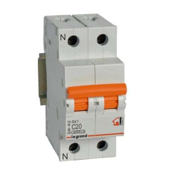 Magnetotermický RX³ - 1P+N - 230V~ - 20A - krivka C s referenciou 419927 od značky LEGRAND