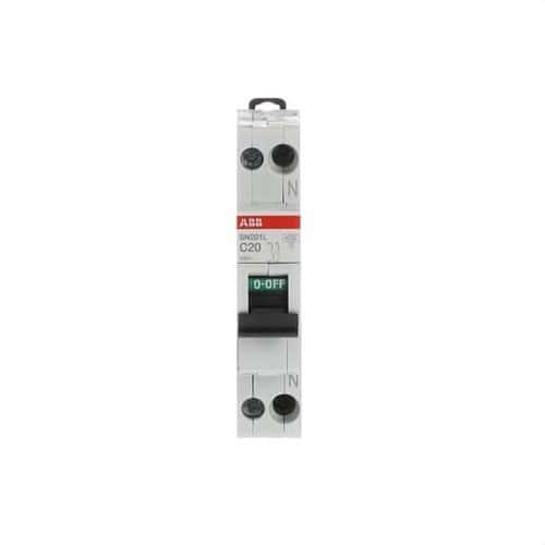 Magnetotermický SN201L-C20 1P+N 20A Krivka C 4,5kA s referenciou 2CSS245101R0204 od značky ABB