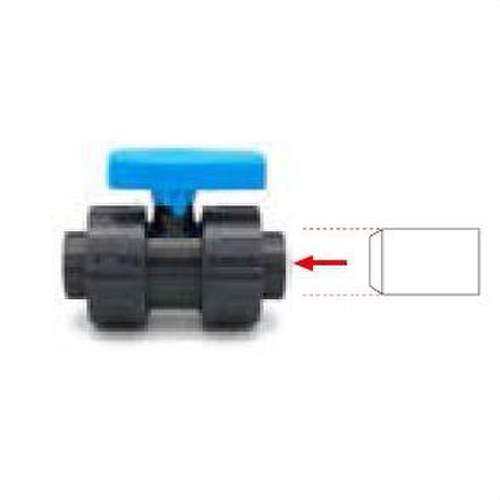 Lopta ventil lepiť (obojstranný) PVC Tlak VALV-04 25mm s referenciou 700401 od značky CREARPLAST