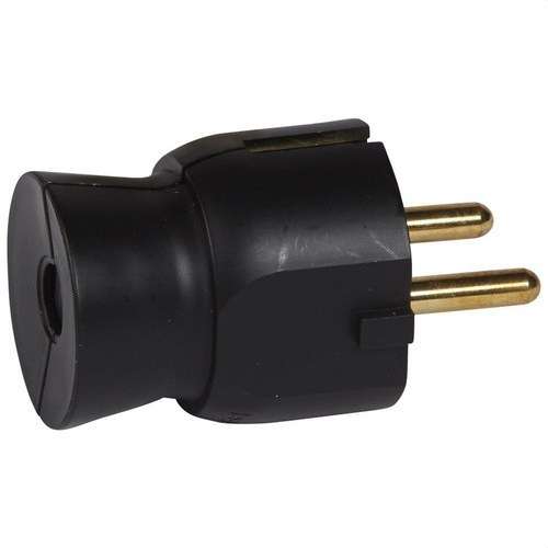 Zástrčka 2P+T 16A S/PRIAMA ČIERNA s referenciou 050177 od značky LEGRAND