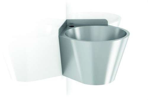 Rohové umývadlo okrúhle inox 304 saténové s referenciou GW08 26 04 01 od značky GENWEC